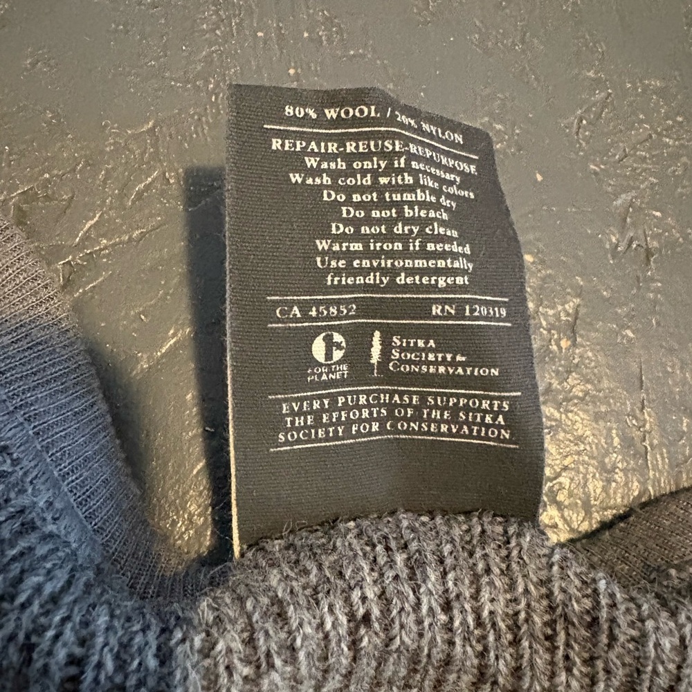 Sitka Stanley Henley Wool Shirt - XS - Picture 5 of 7